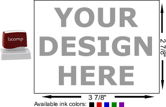 I-Stamp 70 Rubber Stamp with Size Diagram and Available Colors I-Stamp 70 Rubber Stamp with Size Diagram and Available Colors