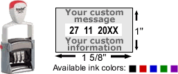 Trodat 5430 Military and International Date Stamp with Size Diagram and Available Colors Trodat 5430 Military and International Date Stamp with Size Diagram and Available Colors