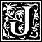 Ornamental Letter J Monogram Stamp Sample