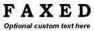 FAXED Stamp Sample