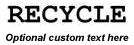 RECYCLE Stamp Sample
