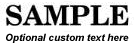 SAMPLE Stamp Sample