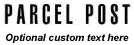 PARCEL POST Stamp Sample