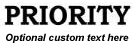 PRIORITY Stamp Sample