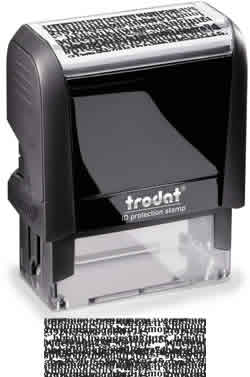 Self Inking Identity Protection Stamp
