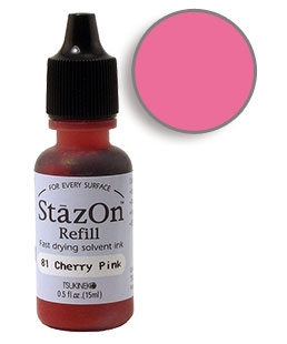 StazOn Cherry Pink Ink - Stamp pad