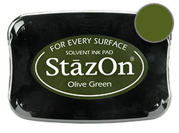 Tampón de tinta StazOn Verde Forest green