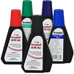 1 oz Trodat/Ideal Rubber Stamp Refill Ink For Stamps or Stamp Pads - Tony's  Restaurant in Alton, IL