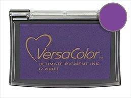 VersaColor Pigment Ink Pad Small in Baby Blue - Blue Inkpad - Ink for stamp  - Pale Blue - Versa Color - Colour Ink Pad - Light Blue