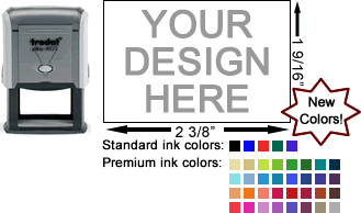 Custom Self Inking Stamps, Instant Preview