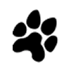 1.5" Paw Print