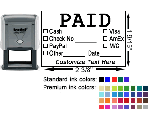 paid stamp font