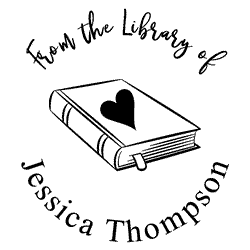 Personalized Library Book Stamp - Style #T731