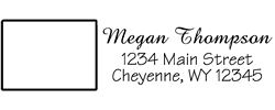 Wyoming Return Address Stamp | Preview & Order Online | Chic & Classic ...