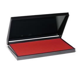 LARGE Ink Pad for Stamps up to 4 X 7 Large Black Ink Pad, Blue Red